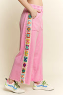 Crochet Patch Detail Pants-Pants-Krush Kandy, Women's Online Fashion Boutique Located in Phoenix, Arizona (Scottsdale Area)