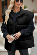 Zip Up Puffer Vest Coat with Pockets-Rae Collective, Women's Online Fashion Boutique Located in Phoenix, Arizona (Scottsdale Area)