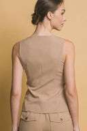 Button Down Classy Top-Tops-Rae Collective, Women's Online Fashion Boutique Located in Phoenix, Arizona (Scottsdale Area)