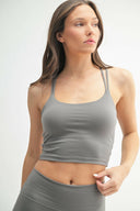 Venice Cloud Light Criss-Cross Sports Bra-Bralettes-Krush Kandy, Women's Online Fashion Boutique Located in Phoenix, Arizona (Scottsdale Area)
