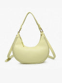 Aria Whipstitch Crescent Shoulder Bag-handbags-Krush Kandy, Women's Online Fashion Boutique Located in Phoenix, Arizona (Scottsdale Area)