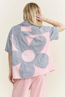 Mineral Washed Flower Back Patched Shacket-Shackets-Krush Kandy, Women's Online Fashion Boutique Located in Phoenix, Arizona (Scottsdale Area)