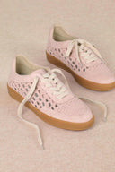 Giselle Suede And Woven Panels Sneakers-Shoes-Krush Kandy, Women's Online Fashion Boutique Located in Phoenix, Arizona (Scottsdale Area)