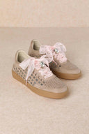 Giselle Suede And Woven Panels Sneakers-Shoes-Krush Kandy, Women's Online Fashion Boutique Located in Phoenix, Arizona (Scottsdale Area)