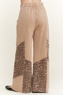 Mineral Washed Leopard Animal Patchwork Pants-pants-Krush Kandy, Women's Online Fashion Boutique Located in Phoenix, Arizona (Scottsdale Area)