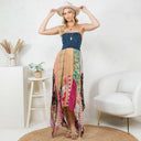 Boho Handkerchief Midi Dress-Dresses-Rae Collective, Women's Online Fashion Boutique Located in Phoenix, Arizona (Scottsdale Area)