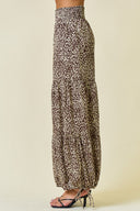 Printed Smocked Waist Tiered Wide-Leg Pants-Pants-Krush Kandy, Women's Online Fashion Boutique Located in Phoenix, Arizona (Scottsdale Area)