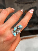 The Henley Triple Stone Flower Ring MADE TO ORDER-Cluster Rings-Rae Collective, Women's Online Fashion Boutique Located in Phoenix, Arizona (Scottsdale Area)