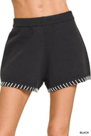 Stitch Detail Sweater Shorts
