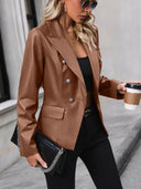 Ivy Lane Button Up Collared Neck Blazer-Rae Collective, Women's Online Fashion Boutique Located in Phoenix, Arizona (Scottsdale Area)