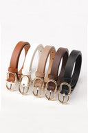 Double Ring Buckle Adjustable Fashion Belt