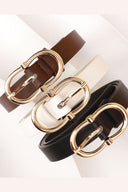 Double Ring Buckle Adjustable Fashion Belt