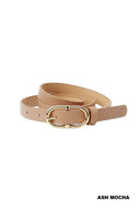 Double Ring Buckle Adjustable Fashion Belt
