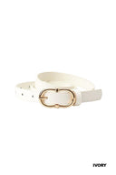 Double Ring Buckle Adjustable Fashion Belt