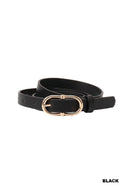 Double Ring Buckle Adjustable Fashion Belt