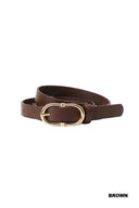 Double Ring Buckle Adjustable Fashion Belt