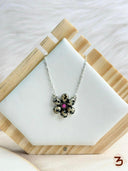 Dalmation Jasper & Mimosa Opal Mixed Bag Cluster Chain Necklace