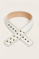 Wide Studded Fashion Belt