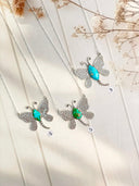 Desert Monarch Sterling Silver Dragonfly Necklace S.No 11
