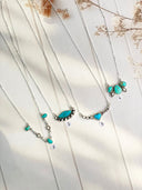 Desert Horizon Sterling Silver Gemstone Necklace S.No 12