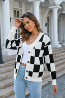 Angel Wings Button-Up V-Neck Dropped Shoulder Cardigan-Cardigans-Rae Collective, Women's Online Fashion Boutique Located in Phoenix, Arizona (Scottsdale Area)