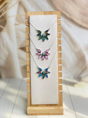 Multi Jelly Opal Horseshoe Chain Necklace