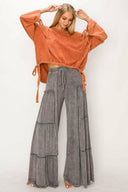Wander Free Mineral Washed Boho Sweatshirt-Bottoms-Rae Collective, Women's Online Fashion Boutique Located in Phoenix, Arizona (Scottsdale Area)