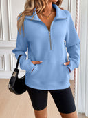 Ivy Lane Half Zip Raglan Sleeve Sweatshirt-Rae Collective, Women's Online Fashion Boutique Located in Phoenix, Arizona (Scottsdale Area)
