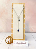 Ayla's Sterling Aztec Stone Drop Necklace-Necklaces-Krush Kandy, Women's Online Fashion Boutique Located in Phoenix, Arizona (Scottsdale Area)