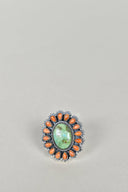 Sonoran Gold & Orange Spiny Oyster One of A Kind Ring-Cluster Rings-Krush Kandy, Women's Online Fashion Boutique Located in Phoenix, Arizona (Scottsdale Area)