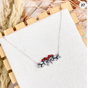 Opal Crowned Bow Necklace-Necklaces-Rae Collective, Women's Online Fashion Boutique Located in Phoenix, Arizona (Scottsdale Area)