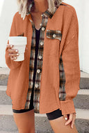 Plaid Button Down Collared Jacket-Rae Collective, Women's Online Fashion Boutique Located in Phoenix, Arizona (Scottsdale Area)
