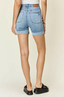 Judy Blue Full Size Tummy Control High Waist Denim Shorts-Shorts-Krush Kandy, Women's Online Fashion Boutique Located in Phoenix, Arizona (Scottsdale Area)