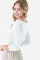 Peak-A-Boo, Sweatheart Crop Top-Long Sleeve Tops-Krush Kandy, Women's Online Fashion Boutique Located in Phoenix, Arizona (Scottsdale Area)