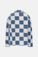 Checkered Snap Down Long Sleeve Teddy Jacket-Rae Collective, Women's Online Fashion Boutique Located in Phoenix, Arizona (Scottsdale Area)