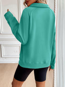 Ivy Lane Half Zip Raglan Sleeve Sweatshirt-Rae Collective, Women's Online Fashion Boutique Located in Phoenix, Arizona (Scottsdale Area)