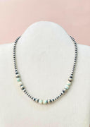 Desert Jasper Pearl Beaded Necklace-Necklaces-Krush Kandy, Women's Online Fashion Boutique Located in Phoenix, Arizona (Scottsdale Area)