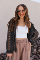 POL Lace Jean Jacket
