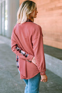 Plaid Button Down Collared Jacket-Rae Collective, Women's Online Fashion Boutique Located in Phoenix, Arizona (Scottsdale Area)