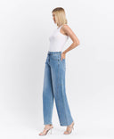 VERVET Super High Rise Full Length Wide Barrel Jeans