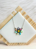 Summer Collection Yellow Rosarita & Opals Cluster Chain Necklace