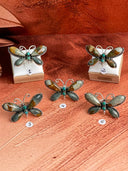 Desert Sage Jasper Butterfly Rings