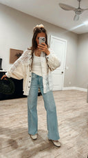 POL Oversized Vintage Lace Shacket-Shackets-Rae Collective, Women's Online Fashion Boutique Located in Phoenix, Arizona (Scottsdale Area)