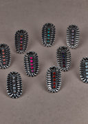 Sterling Silver Jeweled Fossil Crawler Ring-Crawler Rings-Rae Collective, Women's Online Fashion Boutique Located in Phoenix, Arizona (Scottsdale Area)