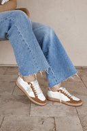 SAMBA Vintage Vibe Star Sneakers - Taupe-Sneakers-Rae Collective, Women's Online Fashion Boutique Located in Phoenix, Arizona (Scottsdale Area)