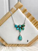 Blue Turquoise Chain Necklace Bag 20