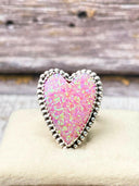 Long Heart Sterling Silver Ring MADE TO ORDER-Statement Rings-Rae Collective, Women's Online Fashion Boutique Located in Phoenix, Arizona (Scottsdale Area)