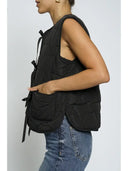 Padded Front Tie Vest-Vests-Rae Collective, Women's Online Fashion Boutique Located in Phoenix, Arizona (Scottsdale Area)