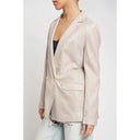 Beige Metallic Blazer-Jackets-Rae Collective, Women's Online Fashion Boutique Located in Phoenix, Arizona (Scottsdale Area)