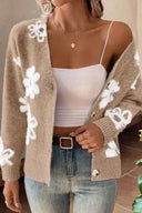 Floral Print Cardigan-Cardigans-Krush Kandy, Women's Online Fashion Boutique Located in Phoenix, Arizona (Scottsdale Area)
